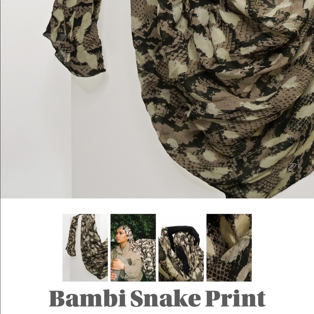 Vela scarves bambi snake print scarf
